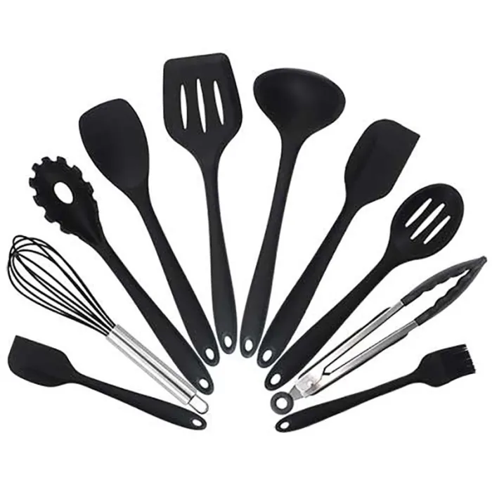 Silikon kjøkkenutstyr - non-stick - 10 stk