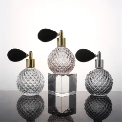 Glass perfume container - with pump atomiserPerfumes