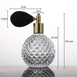 Glass perfume container - with pump atomiserPerfumes