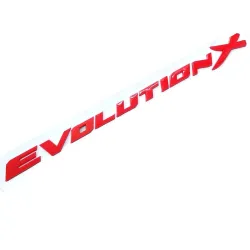 Decorative car emblem - plastic sticker - Evolution X lettersStickers