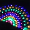 Fargerikt påfuglnett - LED-lysstreng - 3 M