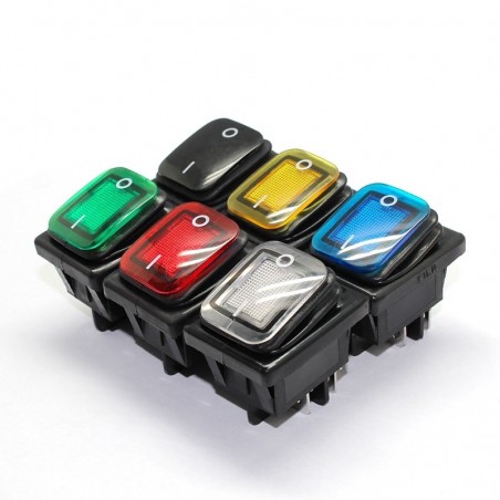 4 Pin DPST - T85 - bil / båt vippe - vippebryter med LED - vanntett