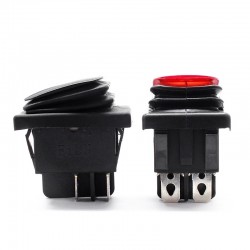 4 Pin DPST - T85 - bil / båt vippe - vippebryter med LED - vanntett