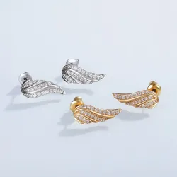 Crystal angel wings earringsEarrings