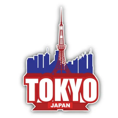 Vinylbilklistremerke - Japan Tokyo
