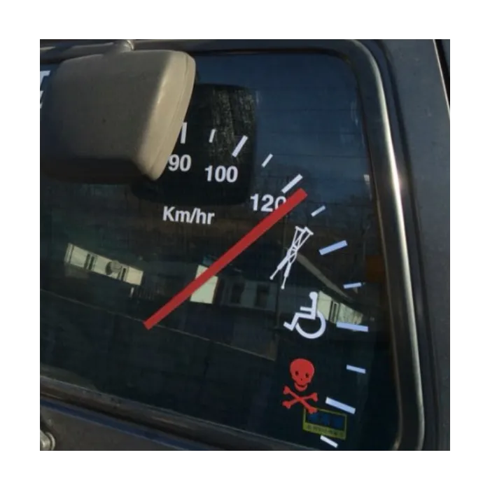 Speedometer - vinyl bil klistremerke