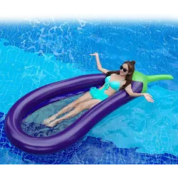 Inflatable eggplant - pool floatSwimming