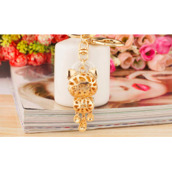 Crystal cat - keychainKeyrings