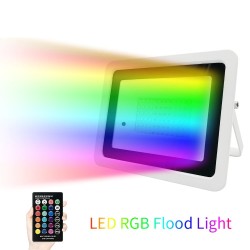 RGB LED floodlight - outdoor reflector - remote control - waterproof - 220V / 110V - 20W - 30W - 50W - 100WFloodlights