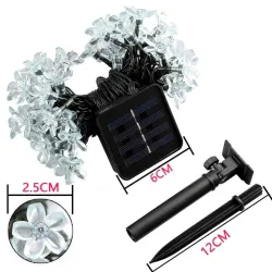 Solar light - LED string - garland - Christmas decoration - flowersLED strips