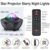 Stjernehimmelprojektor - LED nattlys - med høyttaler - Bluetooth