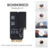 1750Mbps - dual band WiFi Bluetooth card - 2.4GHz/5GHz - Broadcom BCM94360CD - wireless moduleNetwork