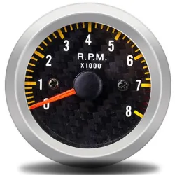 Car LED tachometer - 52mm - 0-8000 RPM - 12VInterior accessories
