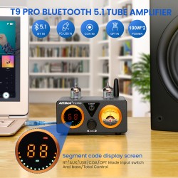 AIYIMA T9 PRO - APTX HD Bluetooth audio amplifier - 100W * 2 - HiFi Stereo with VU meterAmplifiers