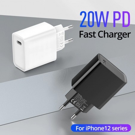 20W - PD - hurtiglader - USB C - for iPhone / iPad