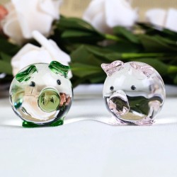 Colorful crystal piggy - figurineStatues & Sculptures