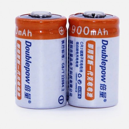 CR2 - 3V - 900mAh - LiFePO4 - battery - rechargeableBattery