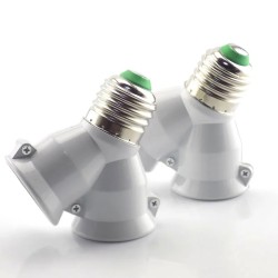E27 to E27 - 1 to 2 lamp - socket base - converter - splitter - adapter - fireproofLighting fittings