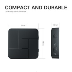 Lydmottaker - sender - Bluetooth - 3,5 mm AUX-kontakt - RCA - USB - trådløs adapter med mikrofon