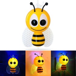 LED night light - wall plug - with sensor - cartoon beeLights & lighting