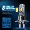 Mini H7 LED-hovedlyspære 250W CSP - 320000lm - autodiodepærer - H7 Turbo LED - 12V - 6500K