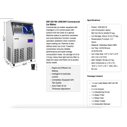 Professional ice cube maker - electric machine - auto cleaningKitchen