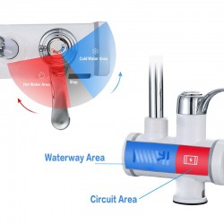 Faucet with electric instant hot water heaterKitchen faucets