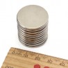 N35 - neodymmagnet - sterk rund skive - 25 * 2mm - 10 stykker