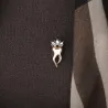 Tooth with a crystal crown - broochBrooches
