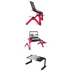 Multifunction tablet / laptop stand - table - with mouse pad - adjustable - foldableHolders