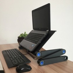 Multifunction tablet / laptop stand - table - with mouse pad - adjustable - foldableHolders
