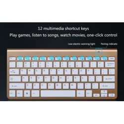 Trådløst tastatur med mus / USB-mottaker 2.4G