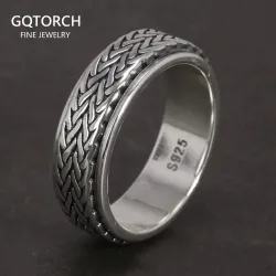 925 Sterling sølv - roterbar ring - spinner design