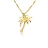 Palm tree necklace - gold - silver 45 cmNecklaces