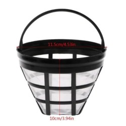 Gjenbrukbart kaffefilter - nylon mesh - vaskbart - for 8-12