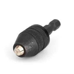 Nøkkelløs chuck - skrutrekker 1/4'' sekskantborekrone hurtigbytte konverteradapter