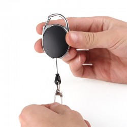 Retractable pull reel - card holder - badge - keyringKeyrings