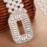 Elegant elastic belt with pearls & crystalsBelts