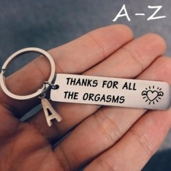 Thank you for ..all orgasms - stainless steel key ringKeyrings