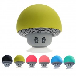 Mini Bluetooth høyttaler - trådløs - med sugekopp - soppform