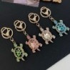 Crystal turtle keychain - pink - white - turquoise - greenKeyrings