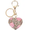 Alloy Heart Shaped Keychain naments Rhinestones Fashionable Bag Pendant Gift Decoration Creative Chains Car Keys