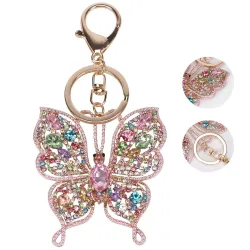 Diamond butterfly keychain – Rhinestone - mini bag pendantKeyrings