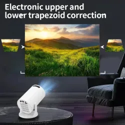 HY200 720p bærbar projektor - 270° roterbar, Full HD HDMI/USB, hjemmekino og utendørsfilmer