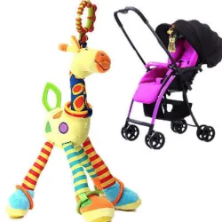 Soft Giraffe Animal Toy Baby Pram Bed Hanger