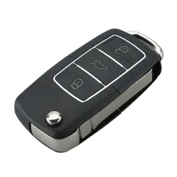 VW Jetta Beetle - 3 button - uncut blade - remote car key case - shell