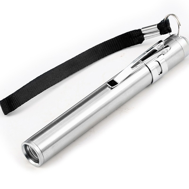 Round moon shape light - aluminium alloy - mini LED flashlight - torch