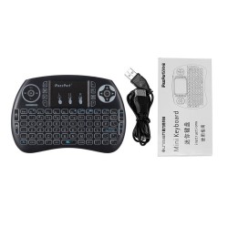 iPazzPort Wireless Mini Keyboard Touchpad With LED Backlight |Media player