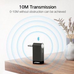 Ugreen Wireless Bluetooth Receiver 3.5mm Jack Audio Music Adapter With Microphone