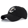 Baseball cap with anchor - cotton - adjustable - unisexHats & Caps